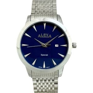 ساعت مچی مردانه الکسا مدل 2013 سیلور و آبی
