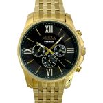 ساعت مچی مردانه الکسا مدل A0069 طلایی و مشکی