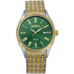 ساعت مچی مردانه ست الکسا مدل 2011 رنگ سبز طلایی