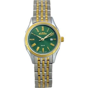 ساعت مچی زنانه ست الکسا مدل 2012 رنگ سبز طلایی