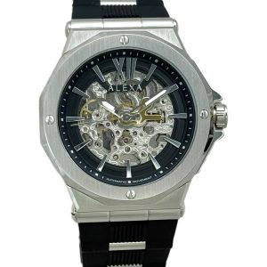 ساعت مچی مردانه الکسا مدل A2001 رنگ مشکی سیلور