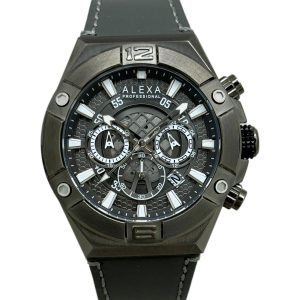 ساعت مچی مردانه الکسا مدل A3008 رنگ طوسی دودی