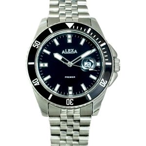 ساعت مچی مردانه الکسا مدل A0058 رنگ سیلور مشکی