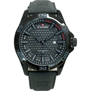 ساعت مچی مردانه ناویفورس مدل nf8023 مشکی و طوسی تیره
