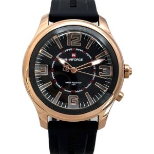 ساعت مردانه ناویفورس مدل nf9256G مشکی و رزگلد
