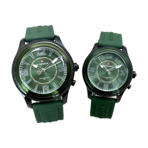 ساعت مچی ست ناویفورس مدل nf9256L و nf9256G مشکی و سبز