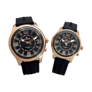 ساعت مچی ست ناویفورس مدل nf9256L و nf9256G مشکی و رزگلد