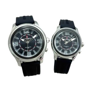 ساعت مچی ست ناویفورس مدل nf9256L و nf9256G مشکی و سیلور