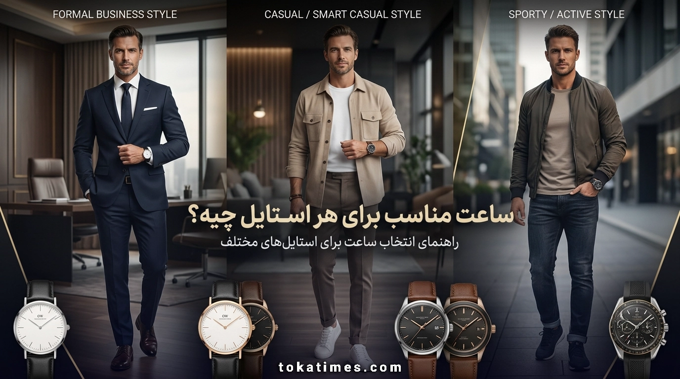 ساعت مناسب برای هر استایل