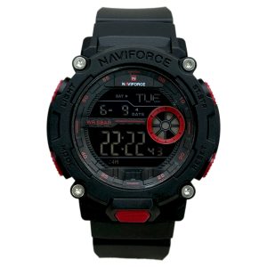 ساعت مچی مردانه ناویفورس مدل nf7133 مشکی و قرمز