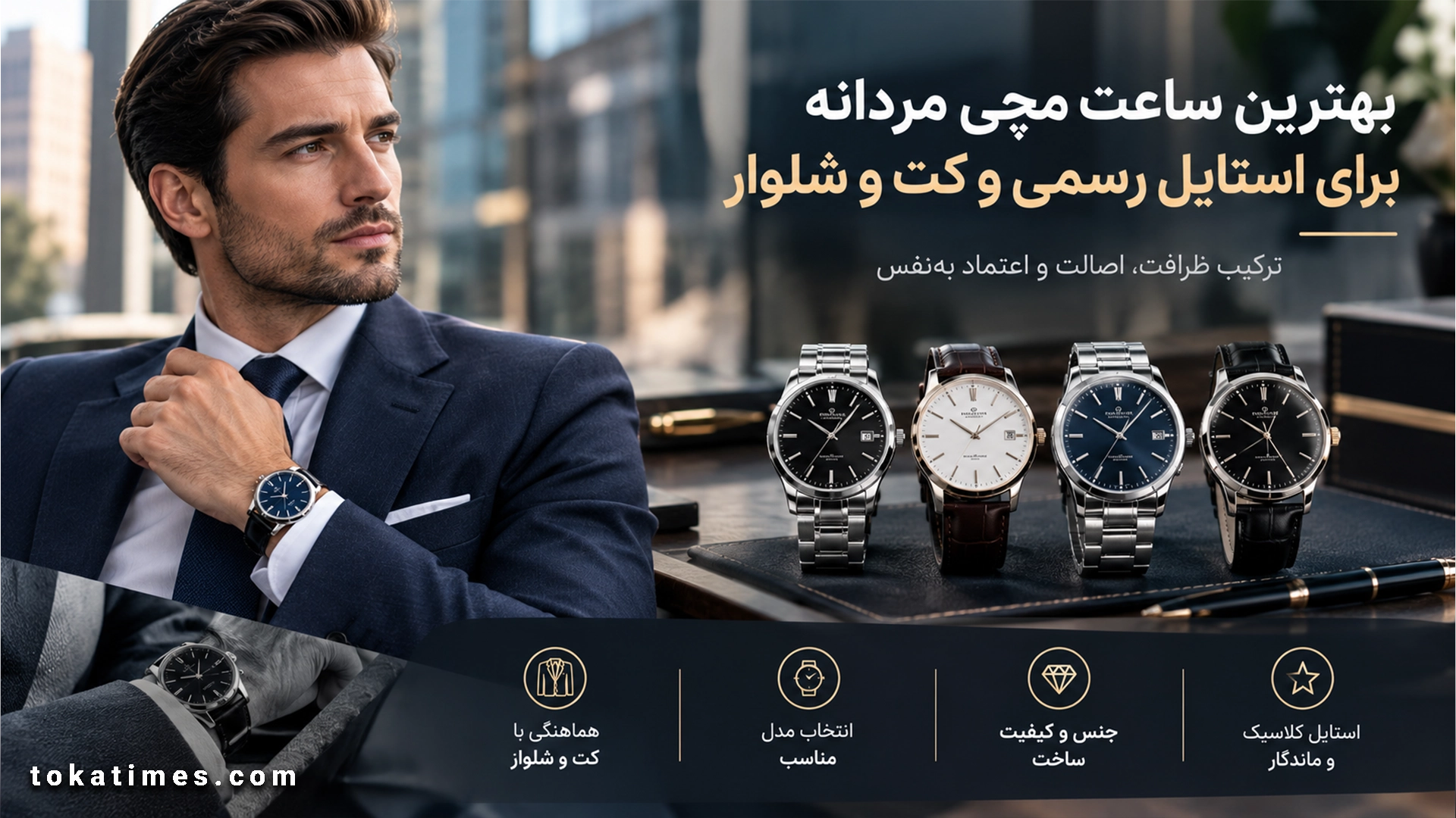 بهترین ساعت مچی مردانه برای استایل رسمی و کت و شلوار